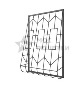 Решетка на окно сварная дутая 2-34